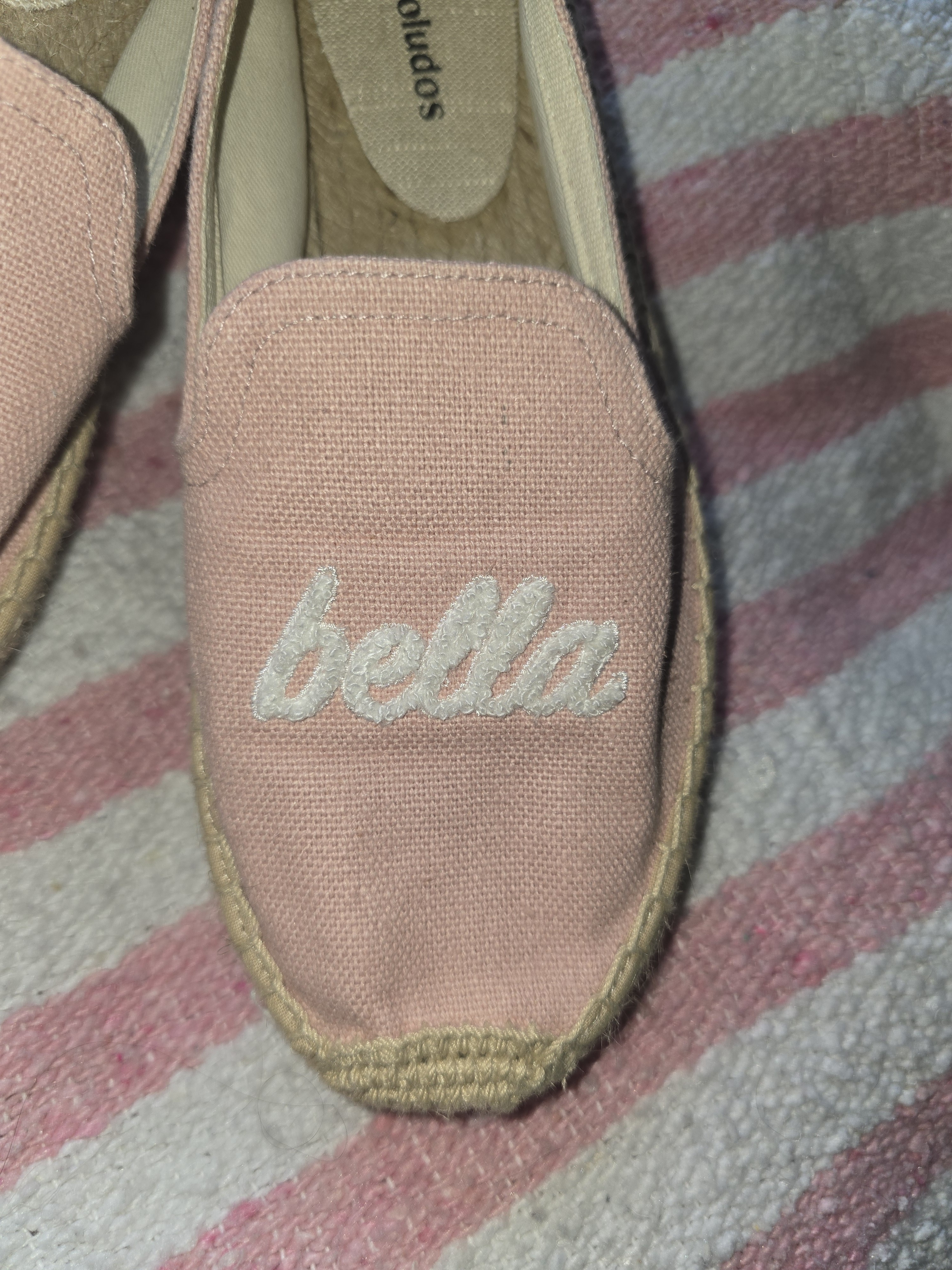 Soludos Pink 'Ciao Bella' Canvas Espadrilles - Women's Size 8 — image 3 of 8